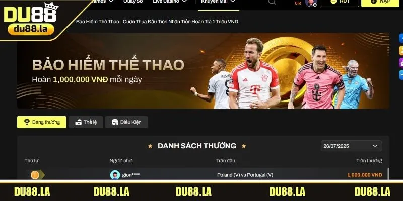 Hoàn trả không giới hạn, giúp anh em yên tậm trải nghiệm