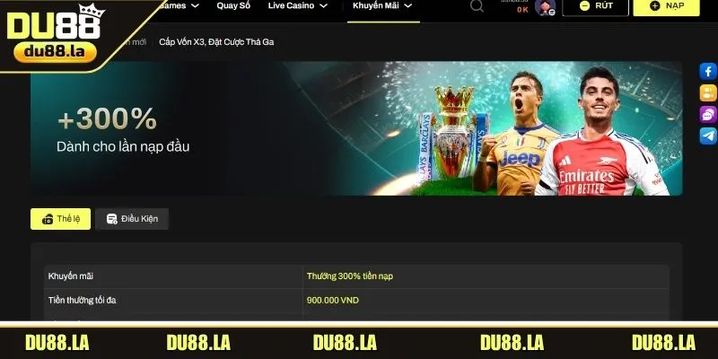 Sự kiện nạp đầu x3 cho hội viên thoả thích giải trí